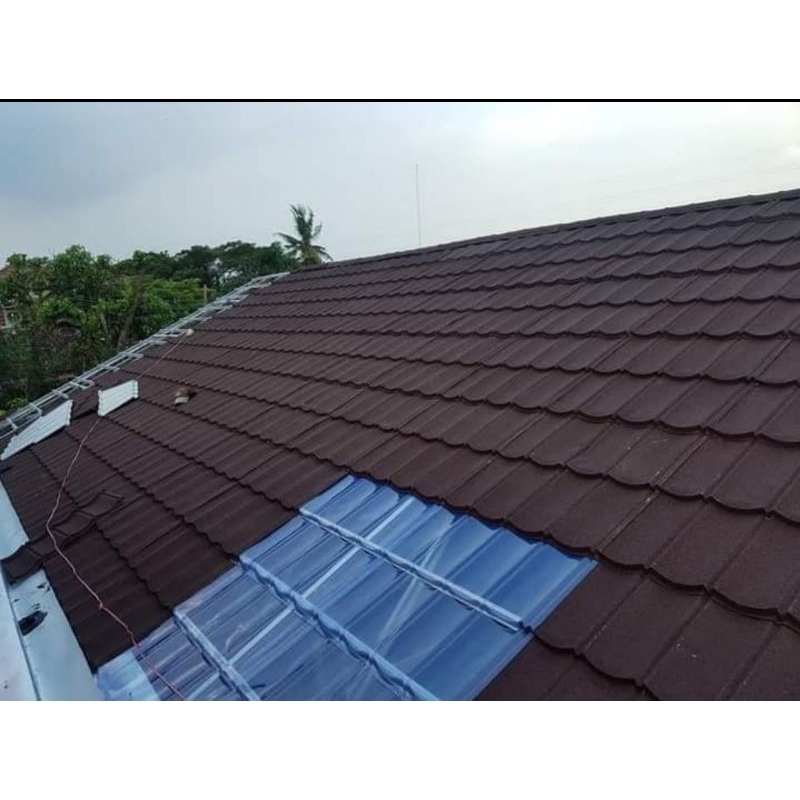 rangka atap rumah baja ringan terpasang