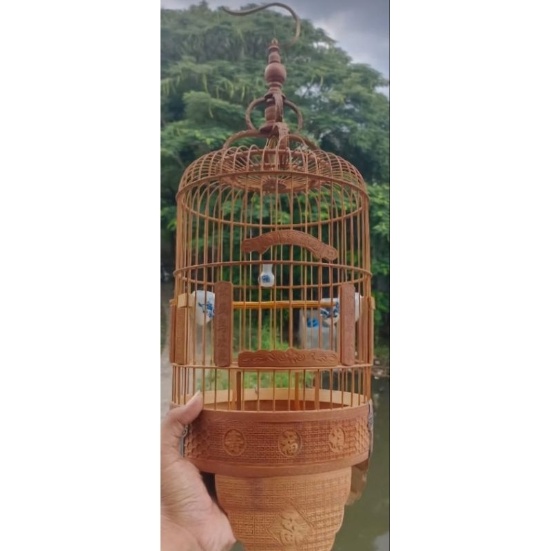 sangkar pleci d22 ukir cukit cnc