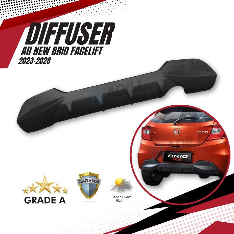 Diffuser Brio RS 2023 ,2024/ difuser brio /Body kit belakang Brio