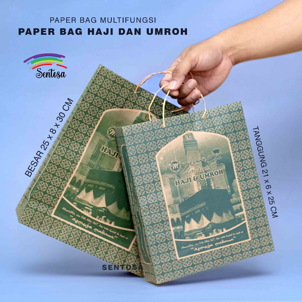 

PAPER BAG KADO TAS OLEH OLEH HAJI DAN UMROH GROSIR READY STOK SIAP KIRIM