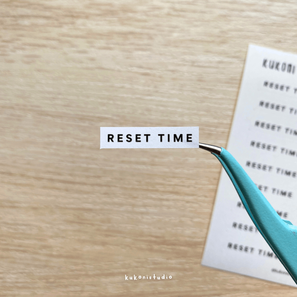 

Reset Time Sticker | Functional Sticker | Kukoni Studio