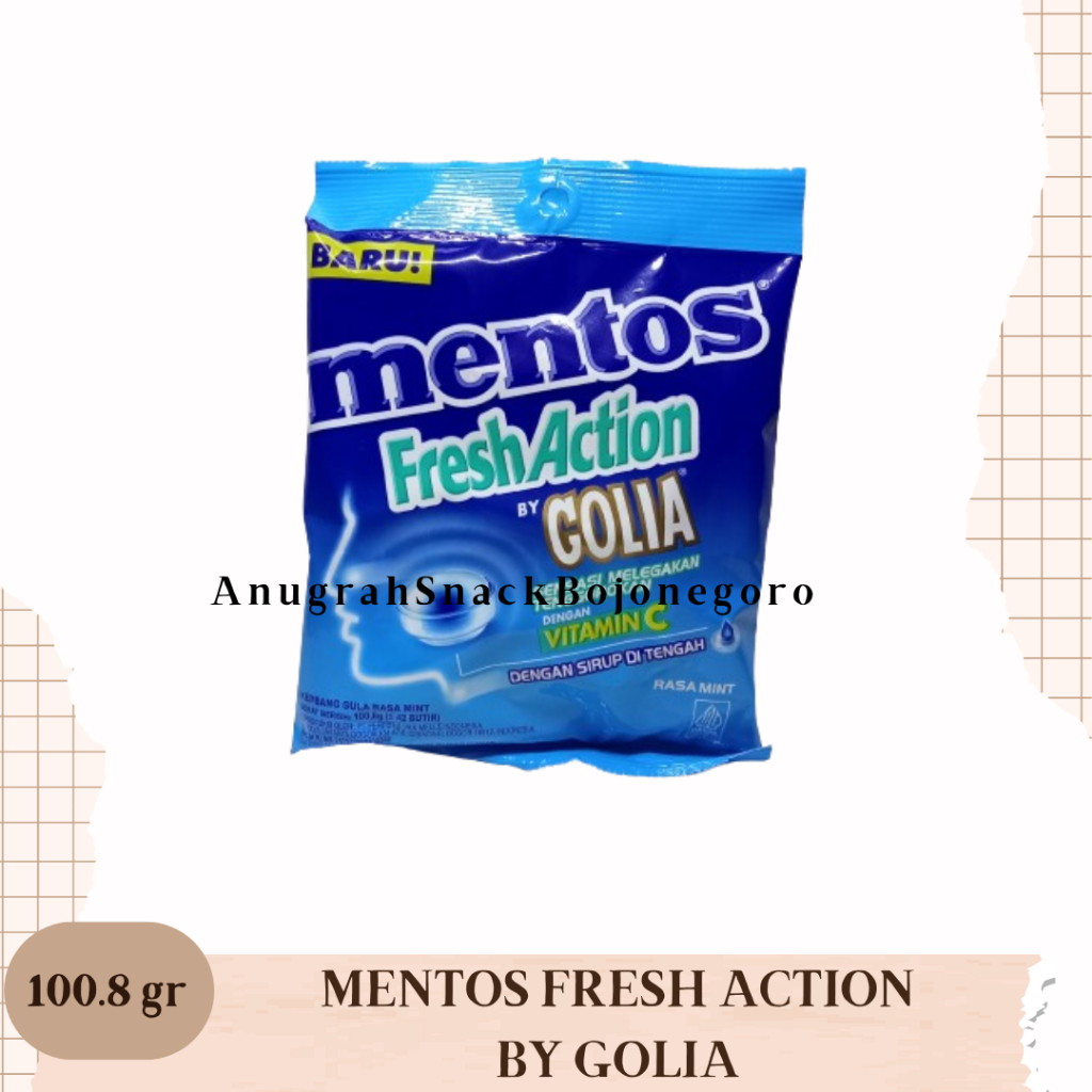 

Permen Mentos Fresh Action by Golia Rasa Mint 100.8gr