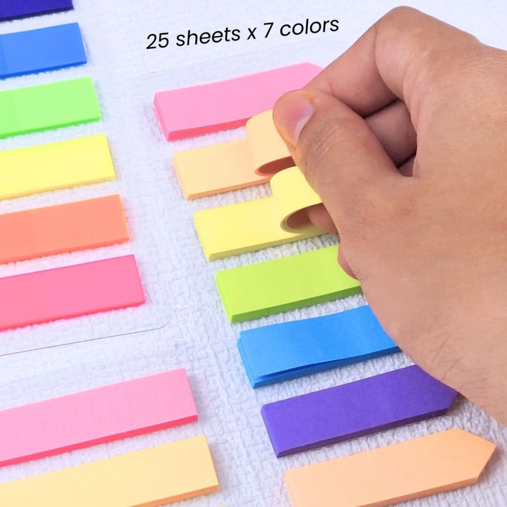 

M&G STICKY NOTES PET / PAPER Flag / Arrow Index 7 warna 25 lembar