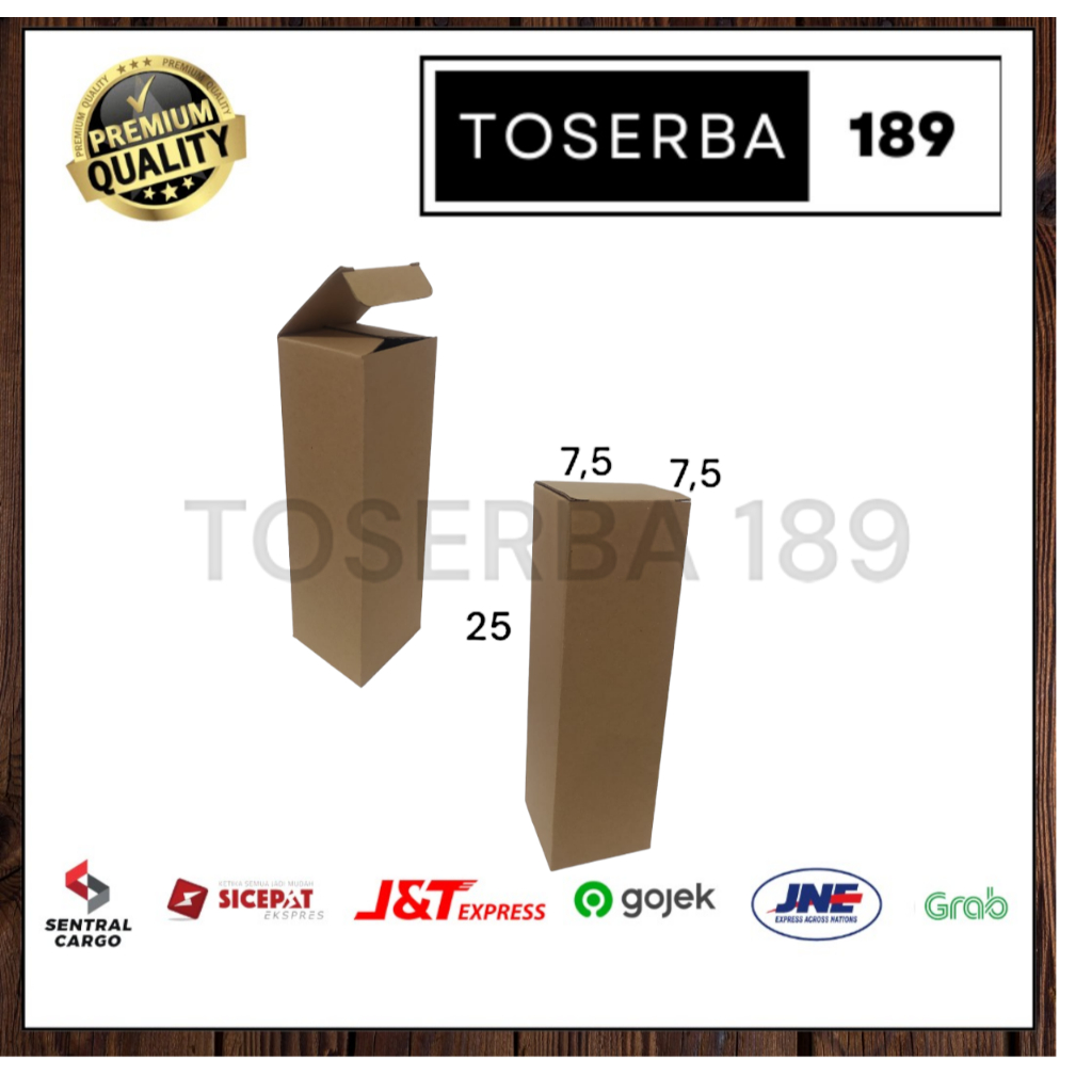 

kardus packing diecut/box pizza uk 7,5x7,5x25 cm