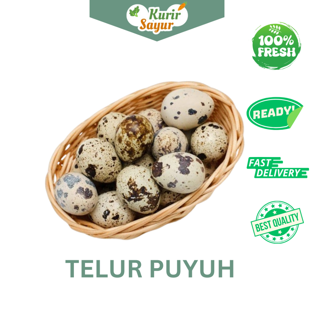 

KURIR SAYUR - TELUR PUYUH MENTAH FRESH /20 BUTIR