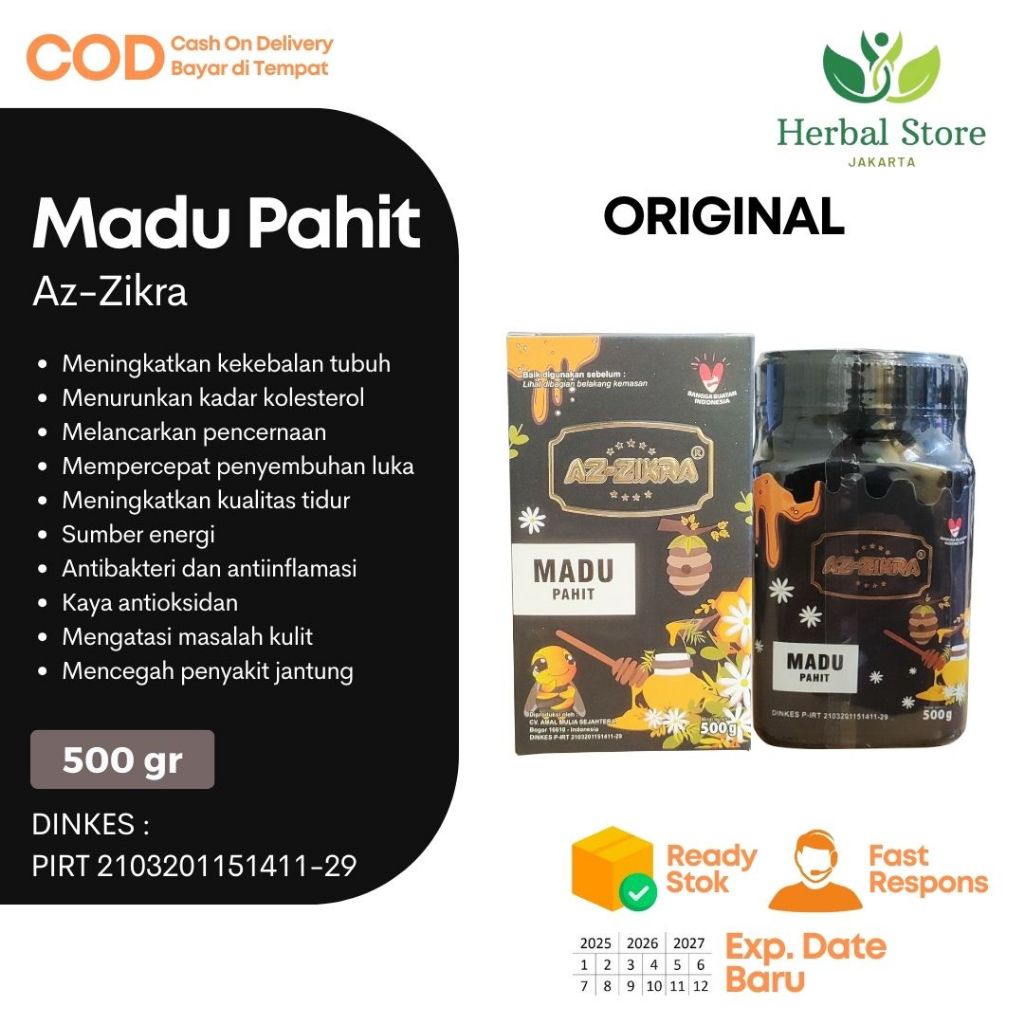 

Az Zikra Madu Pahit 500gr Asli Original