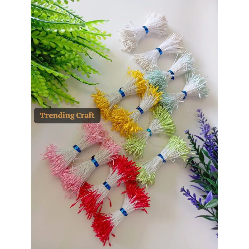 putik bunga artifical | putik sari mini glossy | putik bunga hias bahan craft | putik sari glossy 1 