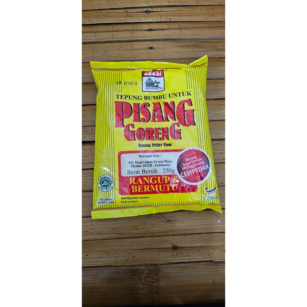 

Tepung Bumbu Pisang Goreng Adabi 250gr