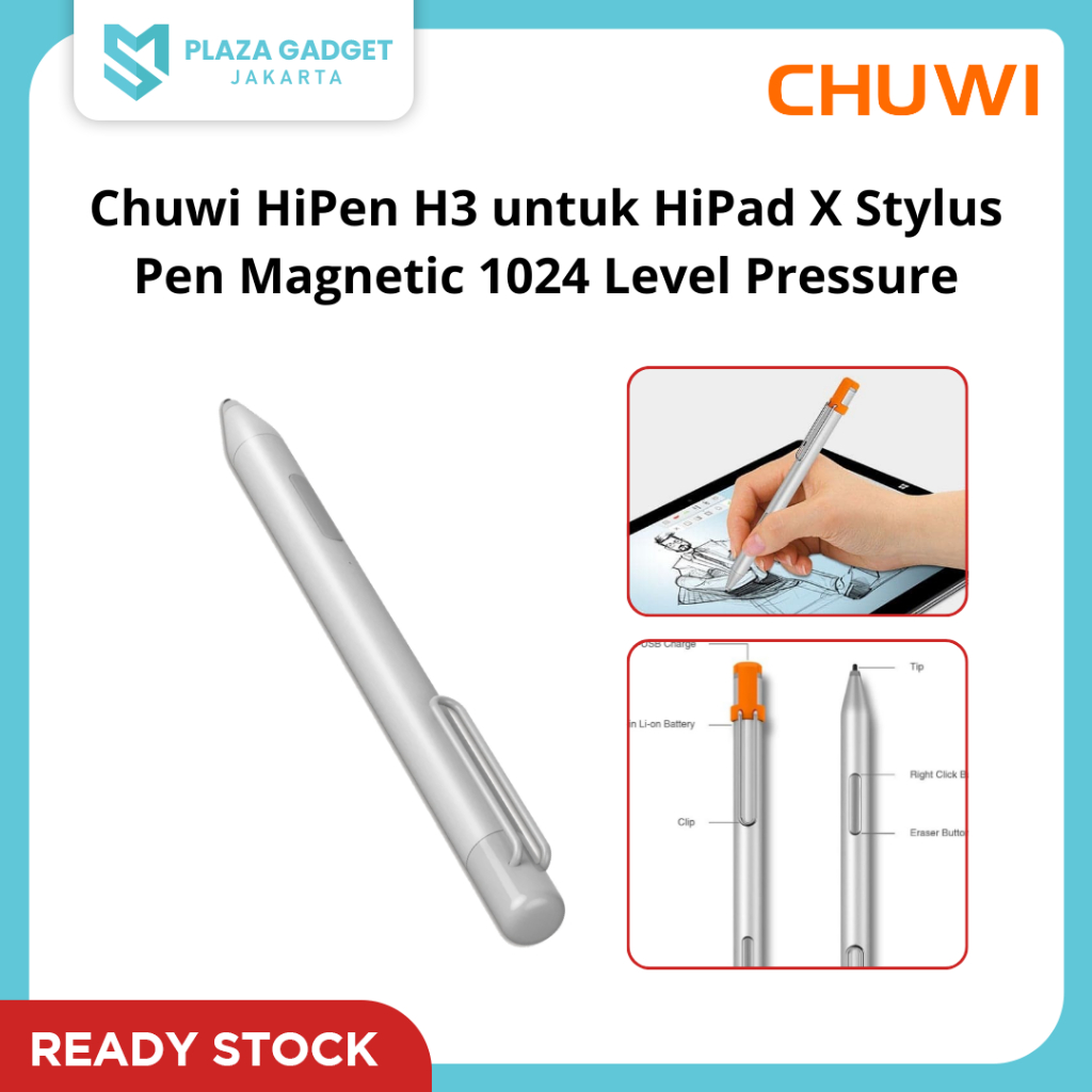 Chuwi HiPen H3 untuk HiPad X Stylus Pen Magnetic 1024 Level Pressure - Garansi Resmi