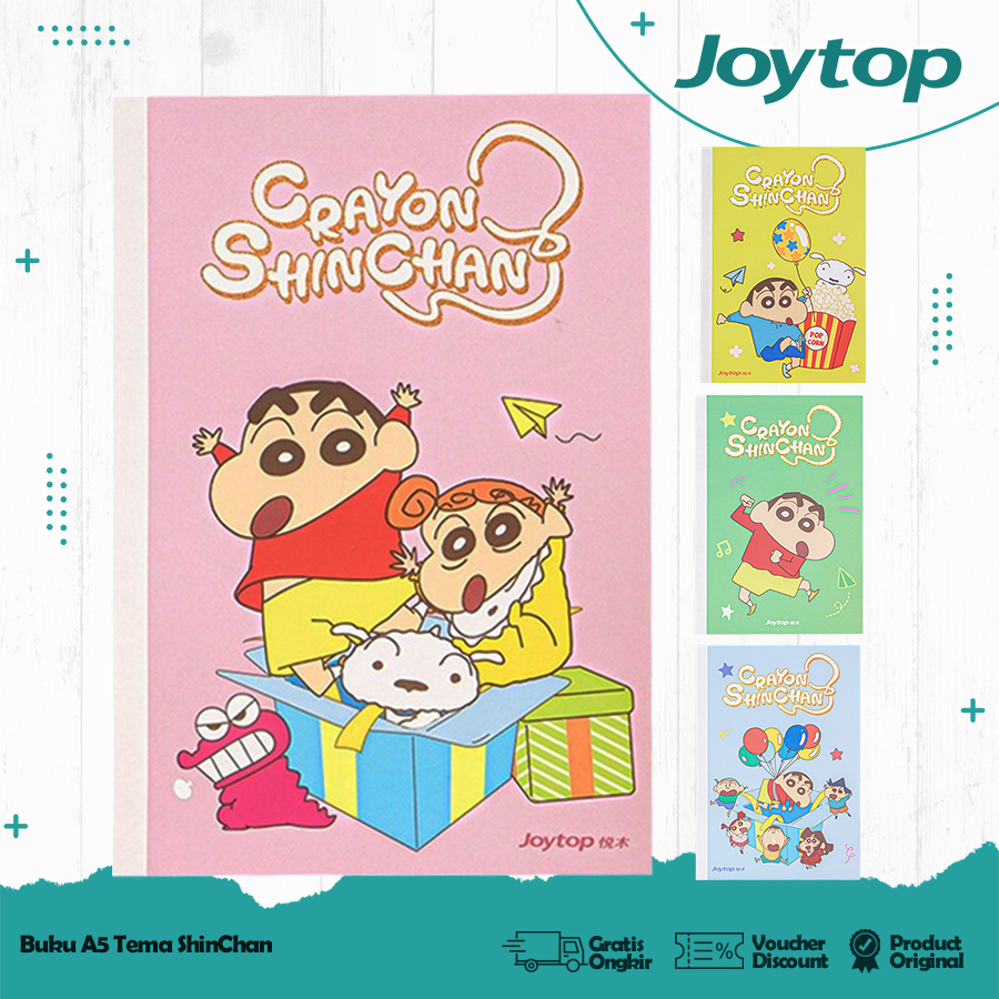 

JOYTOP Buku Tulis Notebook A5 Crayon Shinchan