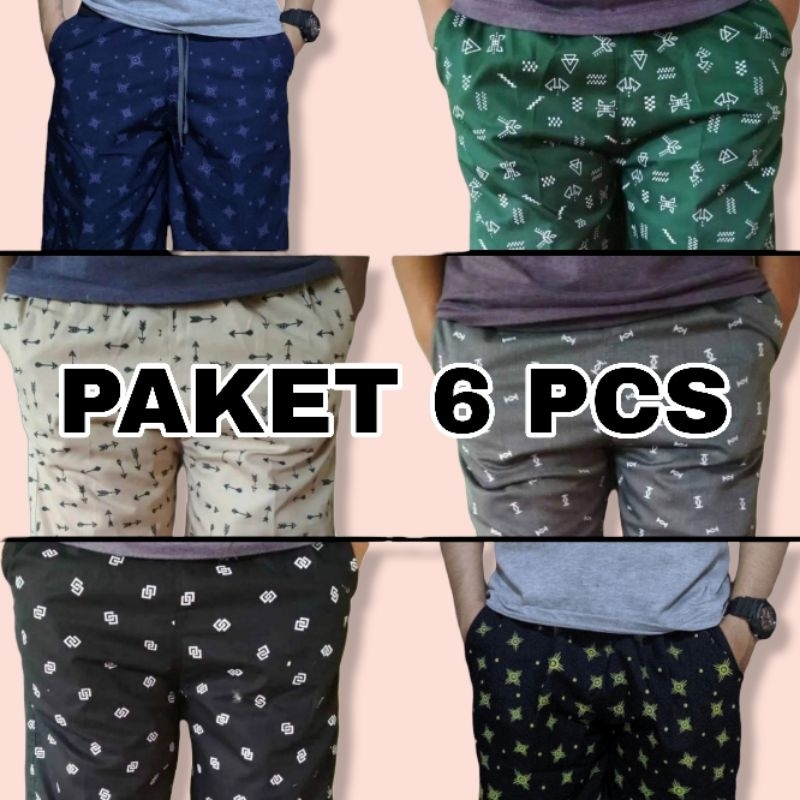 DAPAT 6 PCS CELANA PENDEK. CHINOS PENDEK MOTIF CHINOS PENDEK MOTIF CELANA PENDEK PRIA CHINOS PENDEK 