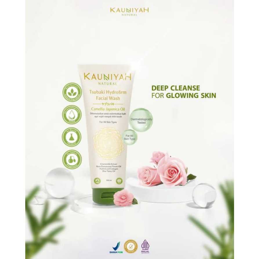 Facial Wash Kauniyah Natural - Tsubaki Hydrofirm Facial wash kauniyah