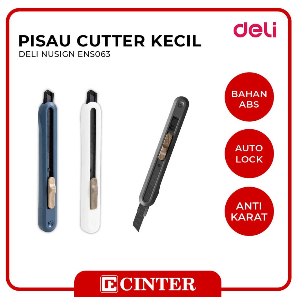 

DELI - PISAU KECIL ANTI KARAT / CUTTER NUSIGN ENS063