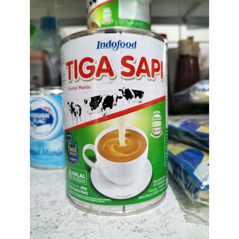 

TIGA SAPI INDOFOOD SUSU KENTAL MANIS 490GR