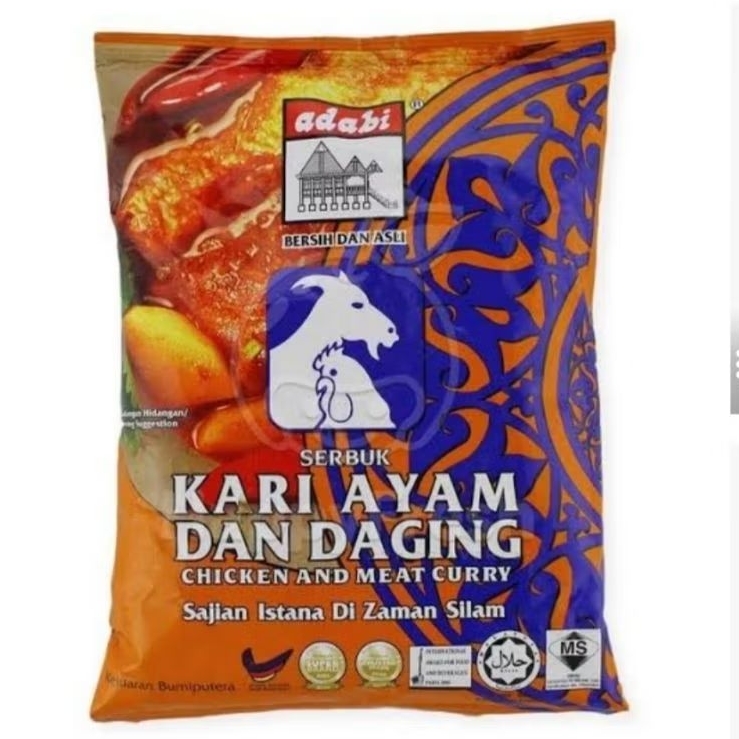 

ADABI BUMBU KARI AYAM DAN DAGING KEMASAN 24GR