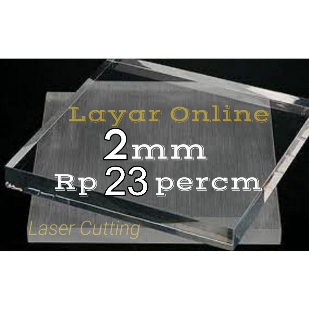 

Acrylic 2mm Bening Custom Bebas Potongan Akrilik 2 mm Kustom Laser Cutting