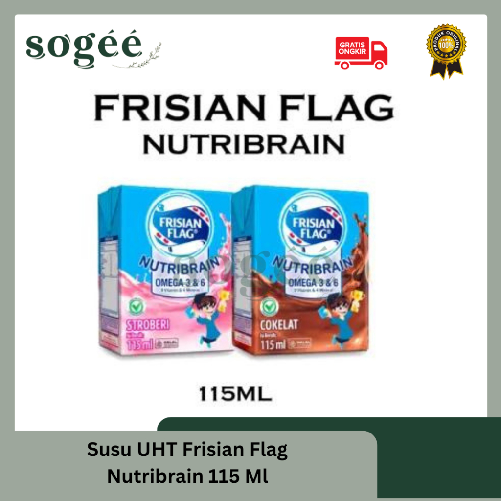 

Sogee ☘️ Frisian Flag Omega Susu UHT Strawberry 115Ml [6 Pcs] / Susu UHT Frisian Flag Nutribrain