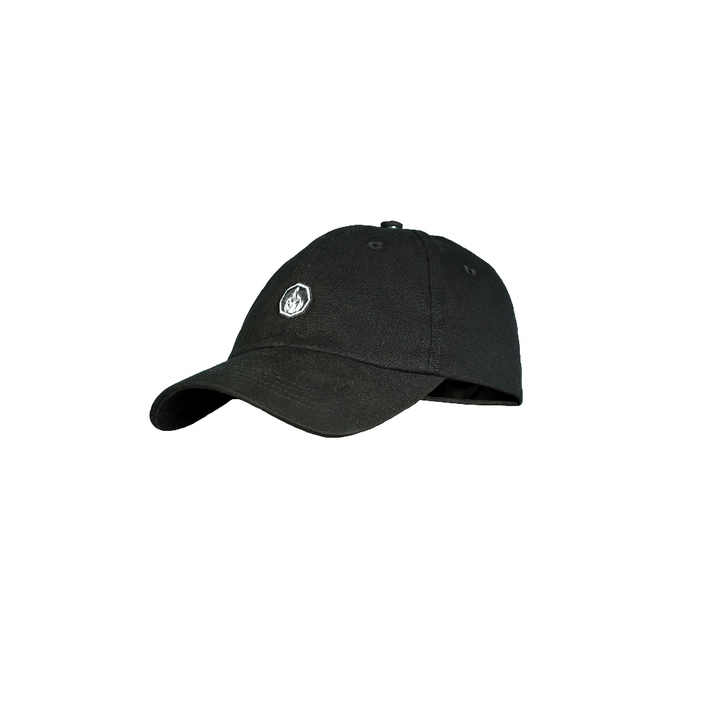 Prung Sively Topi Polo Cap Hitam Polocap black Topi Olah Raga Prung Sportcap