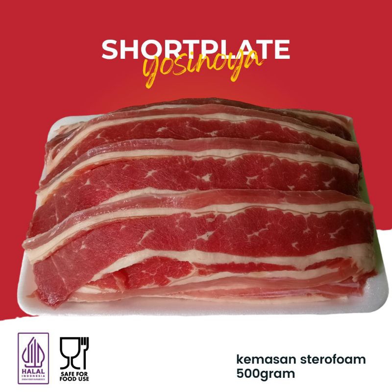 

Shortplate yosinoya daging beef 500gr