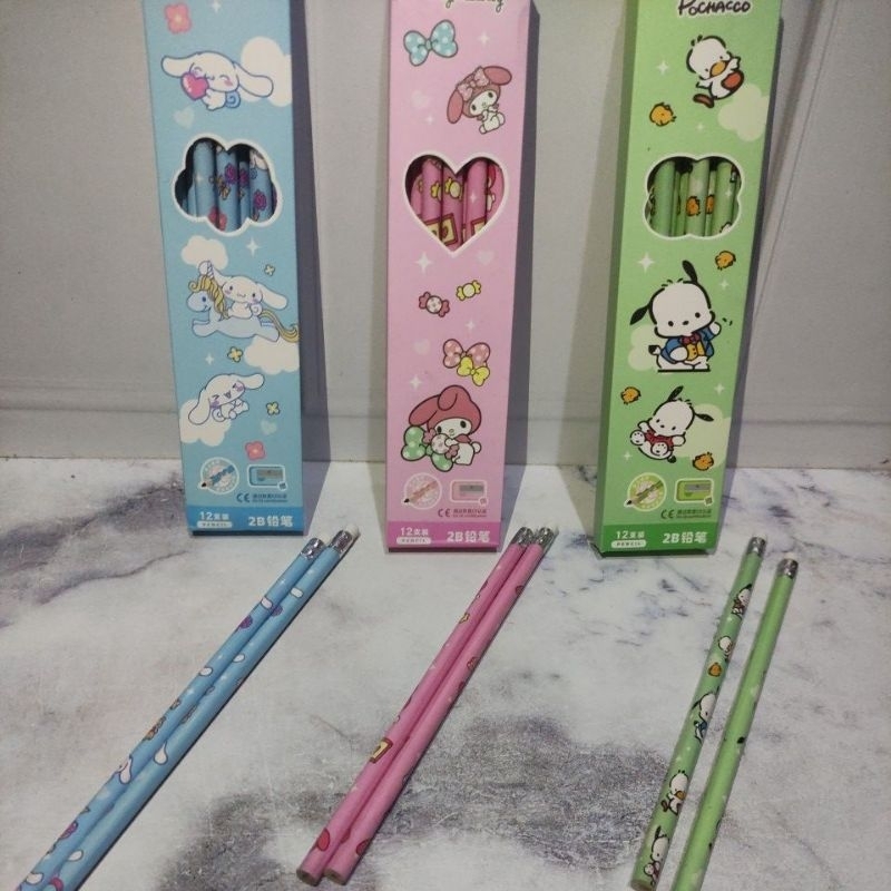 

Pensil motif Sanrio isi 12pcs motif random