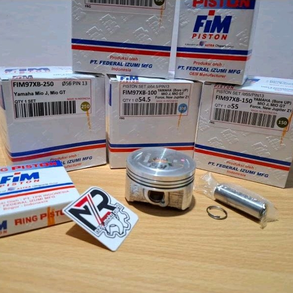FIM97XB//PISTON KIT PEN 13 MM/SEHER SET RING YAMAHA MIO J/MIO.SOUL GT X RIDE FINO MIO M3 MIO GT SIZE