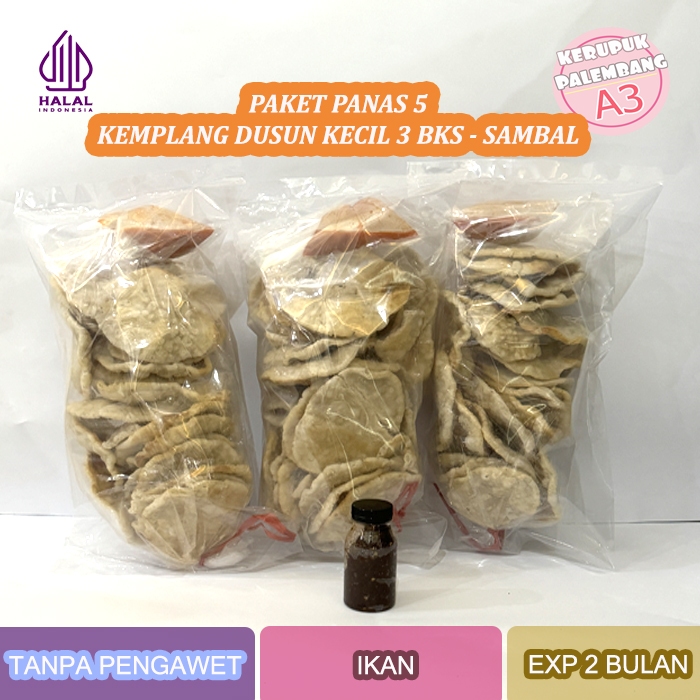 

PANAS5 KEMPLANG DUSUN KECIL 3 BUNGKUS SAMBAL