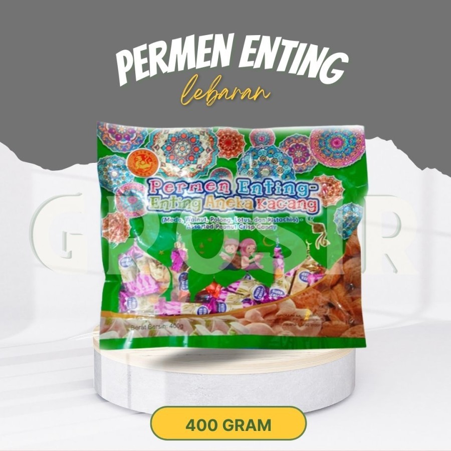 

Cemilan Lebaran / Permen Enting-Enting Aneka Kacang 400 Gr / Halal