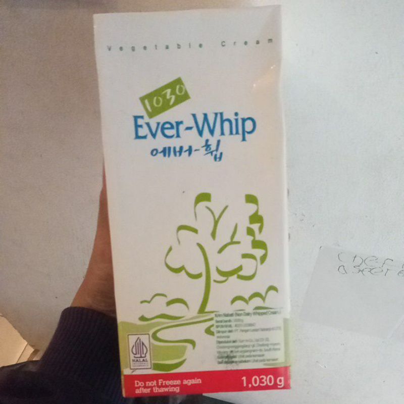

everwhip 1030 sugar free non dairy cream 1030gr