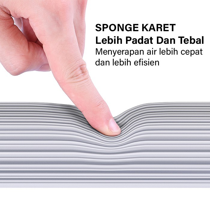 DISKON Alat Pel Lantai Karet Mop Pel Lantai Karet Ultra Mop Spongy Alat Pel Lantai Spons