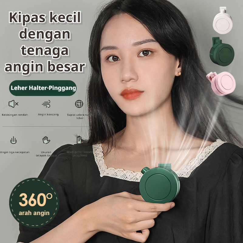 ✨Musim panas yang sejuk Kipas Kecil AC Ponsel Tanpa Pisau Pendingin Cepat 3 Detik 900mAh/Kipas kecil