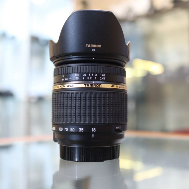 Tamron AF 18-250mm f/3.5-6.3 Di II LD Aspherical [IF] Macro Lensa Zoom 13.9x untuk Canon Nikon Sony Pentax