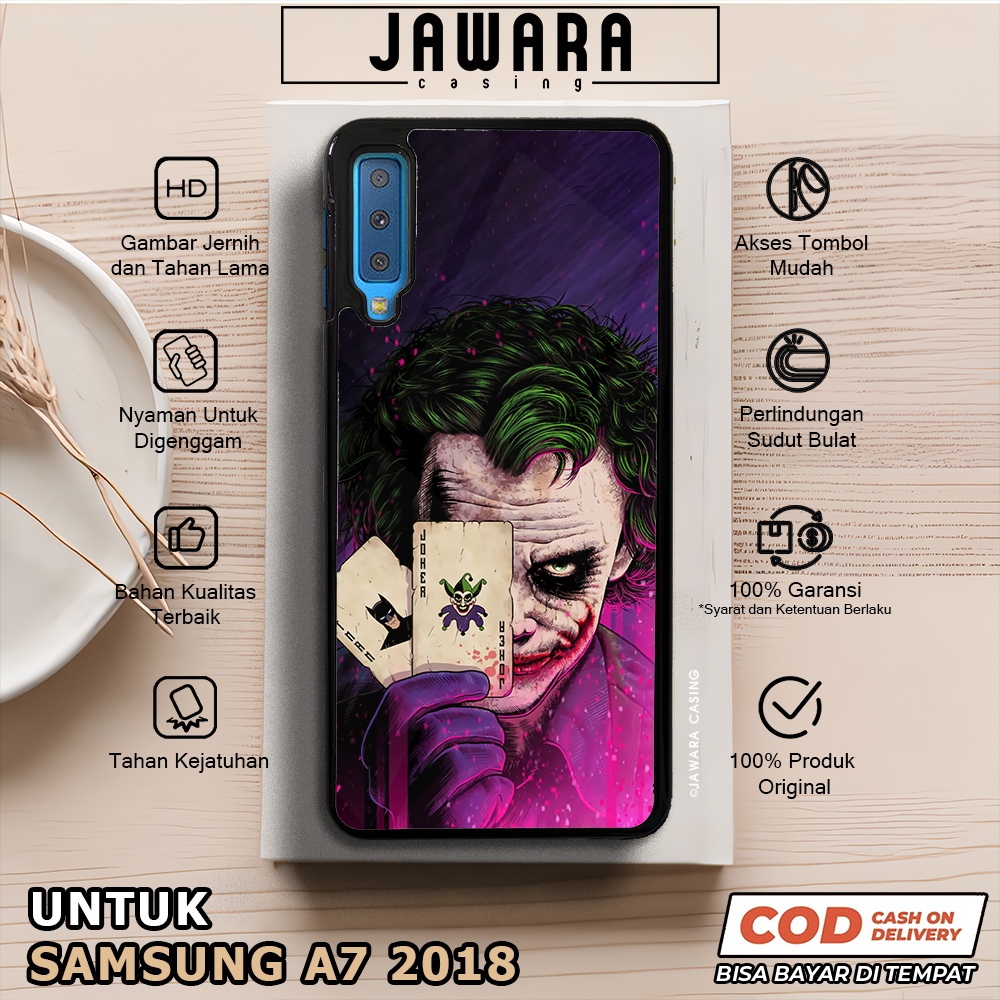 Case Samsung A7 2018 Casing Samsung A7 2018 [JKER] Premium Case Glossy Case Hp Samsung Jawara Casing