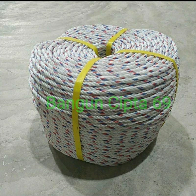 tali nilon putih 6mm per roll