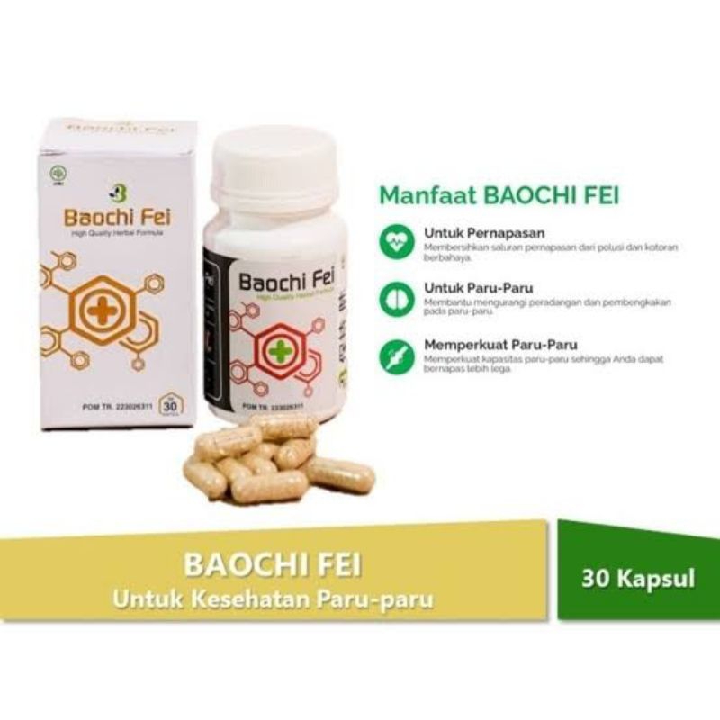 BAOCHI FEI KAPSUL HERBAL OBAT PARU-PARU ORIGINAL BAOCHI FEI ASLI