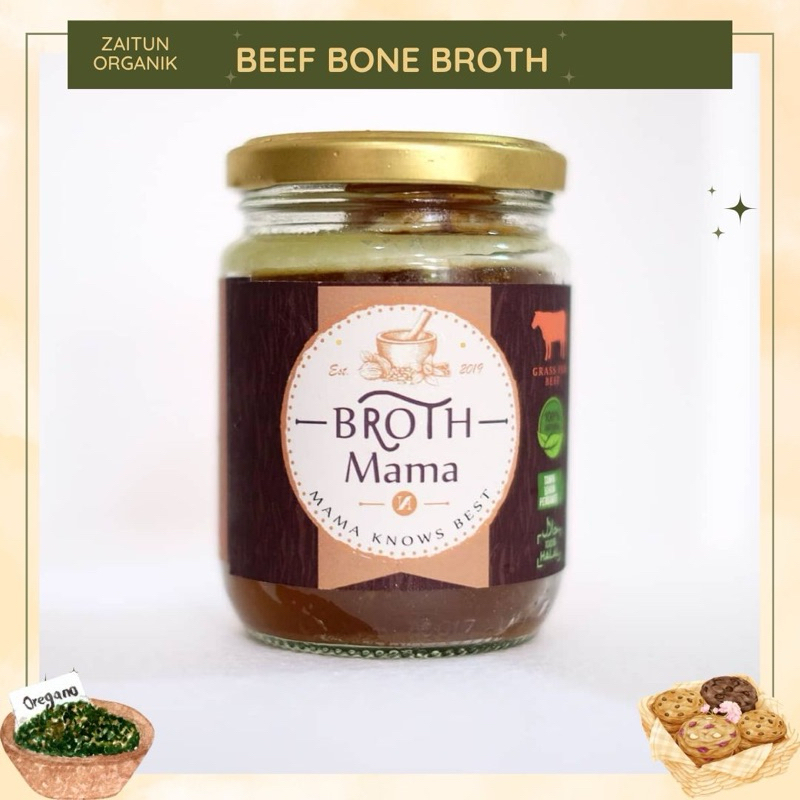 

Bone Broth By Broth Mama | Gassfed beef bone broth | Chicken bone broth | Baby chicken bone broth | Grassfed beef | Organik chicken | Kaldu MPASI | Lemak baik | Organik | Broth Mama