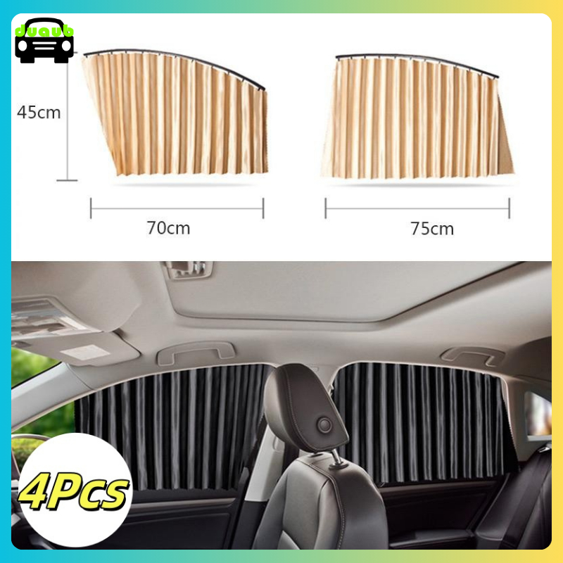 【4Pcs】Tirai Mobil Tirai Magnet Jendela Mobil Mobil Anti UV Tirai Mobil Universal