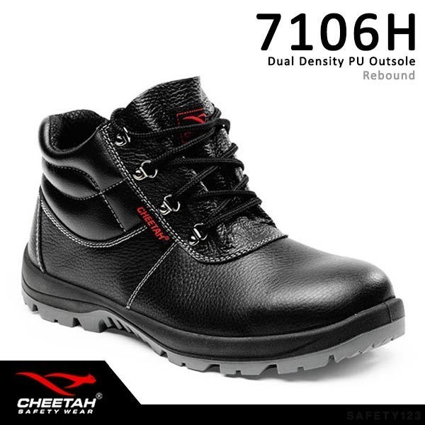 Sepatu Safety Cheetah 7106 Hitam / Sepatu Safety Cheetah / Sepatu Safety Kerja / Sepatu Safety