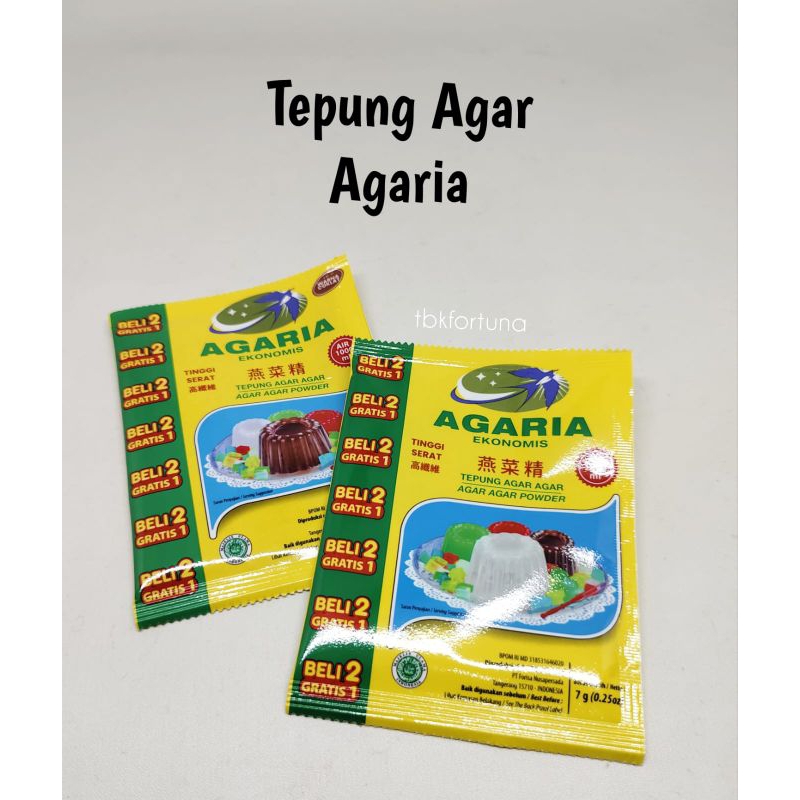 

Tepung Agaria Ekonomis Putih 7gr (1pcs)