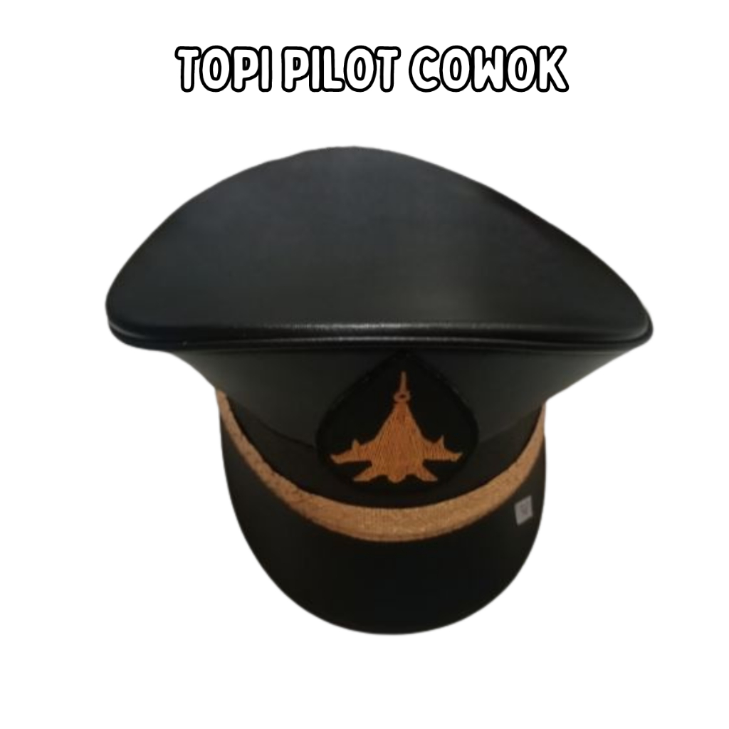 Topi Profesi Anak Pilot Laki-Laki Karnaval Usia 3-7 Tahun