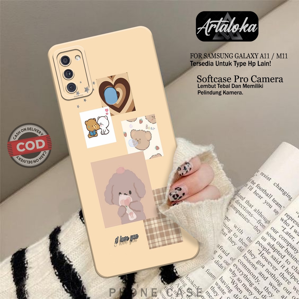 Softcase Hp Samsung Galaxy A11/M11 Fashion Case Kartun Case Samsung Galaxy A11/M11 Terbaru Silikon T