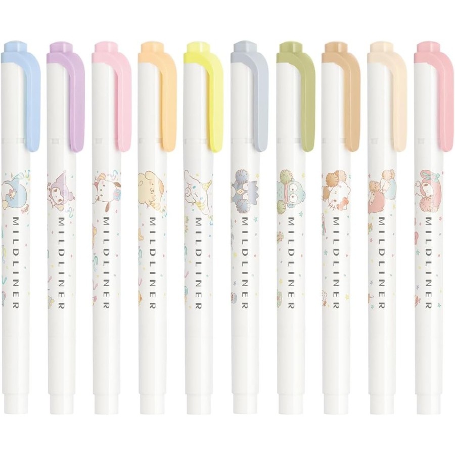 

Ay00! Zebra Mildliner Sanrio Characters Double Sided Highlighter Penanda Halaman Limited Edition