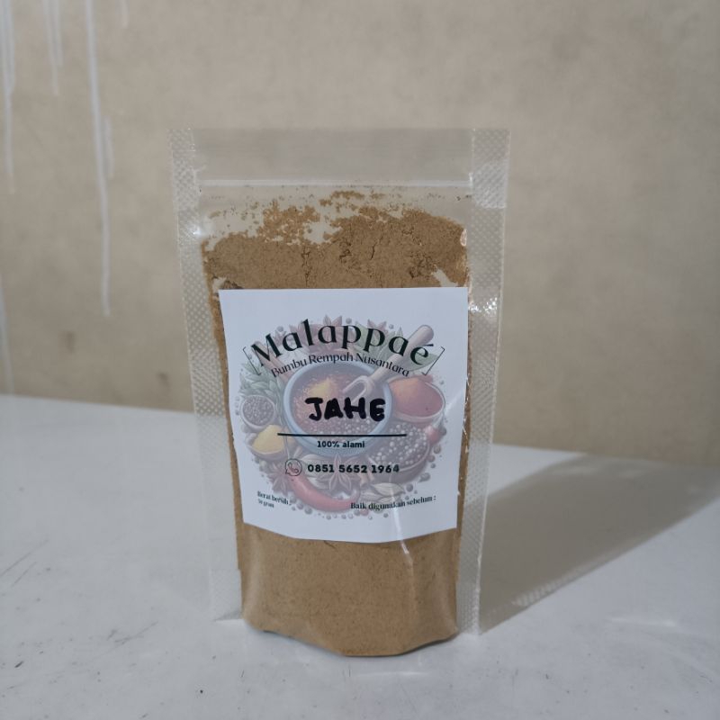 

Malappaé Jahe Bubuk Rempah Bumbu Dapur 10k Berat 50 gram Ginger Herb Organik 100% Rimpang Asli Alami