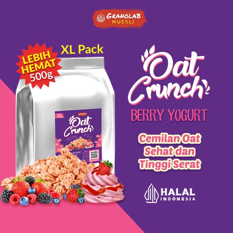 

Spesial Edition Granola 5 gr Berry Yogurt Oat Crunch Granolab Muesli