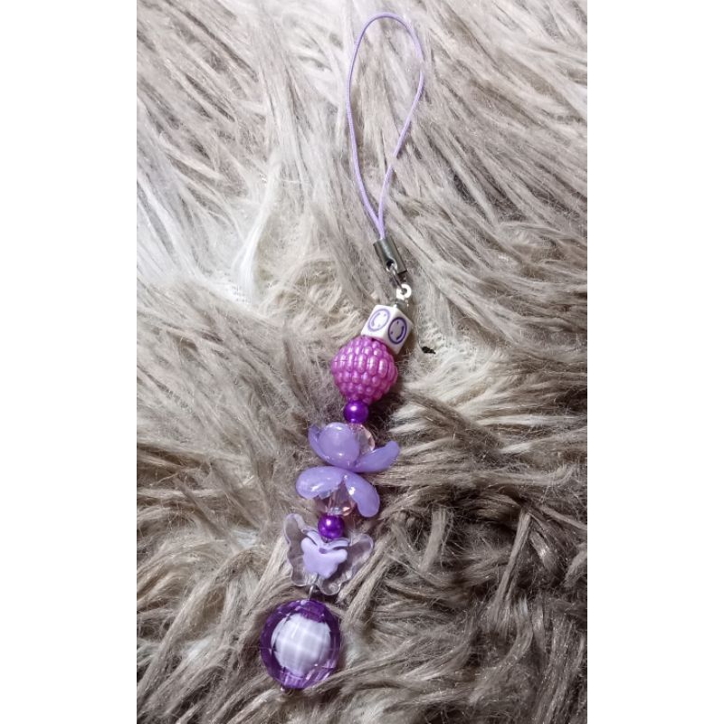 strap hp/gantungan hp/gantungan kunci/gantungan tas warna ungu