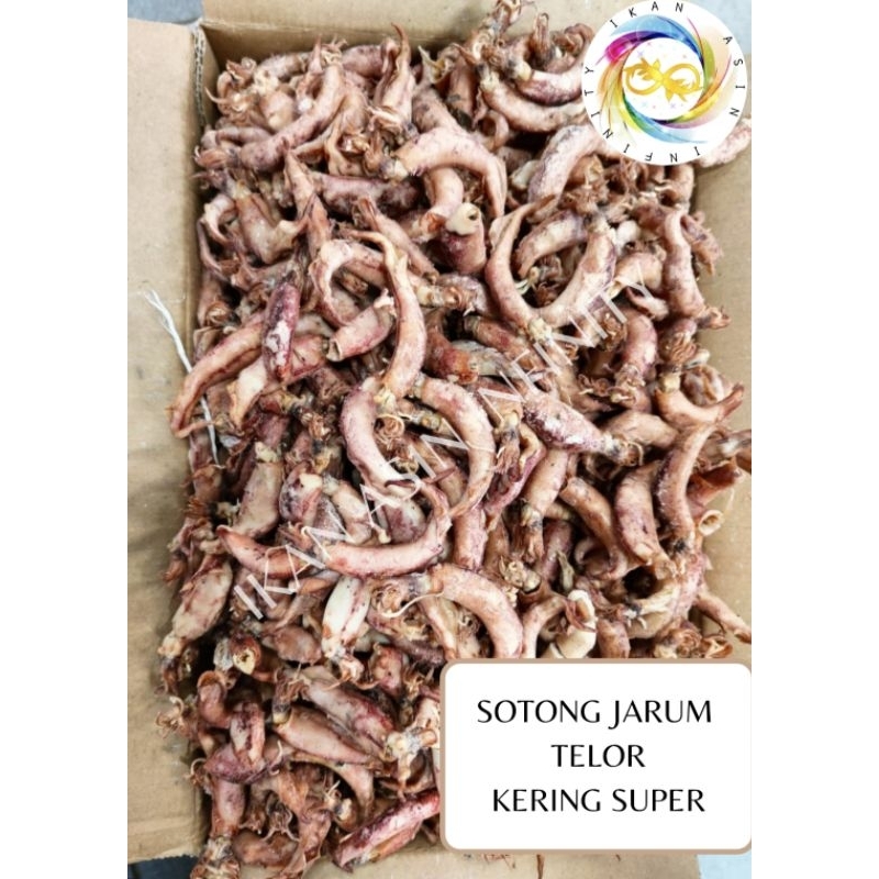 

Ikan Asin Sotong Jarum Telor Kering Super (1000 gram / 1 kg)