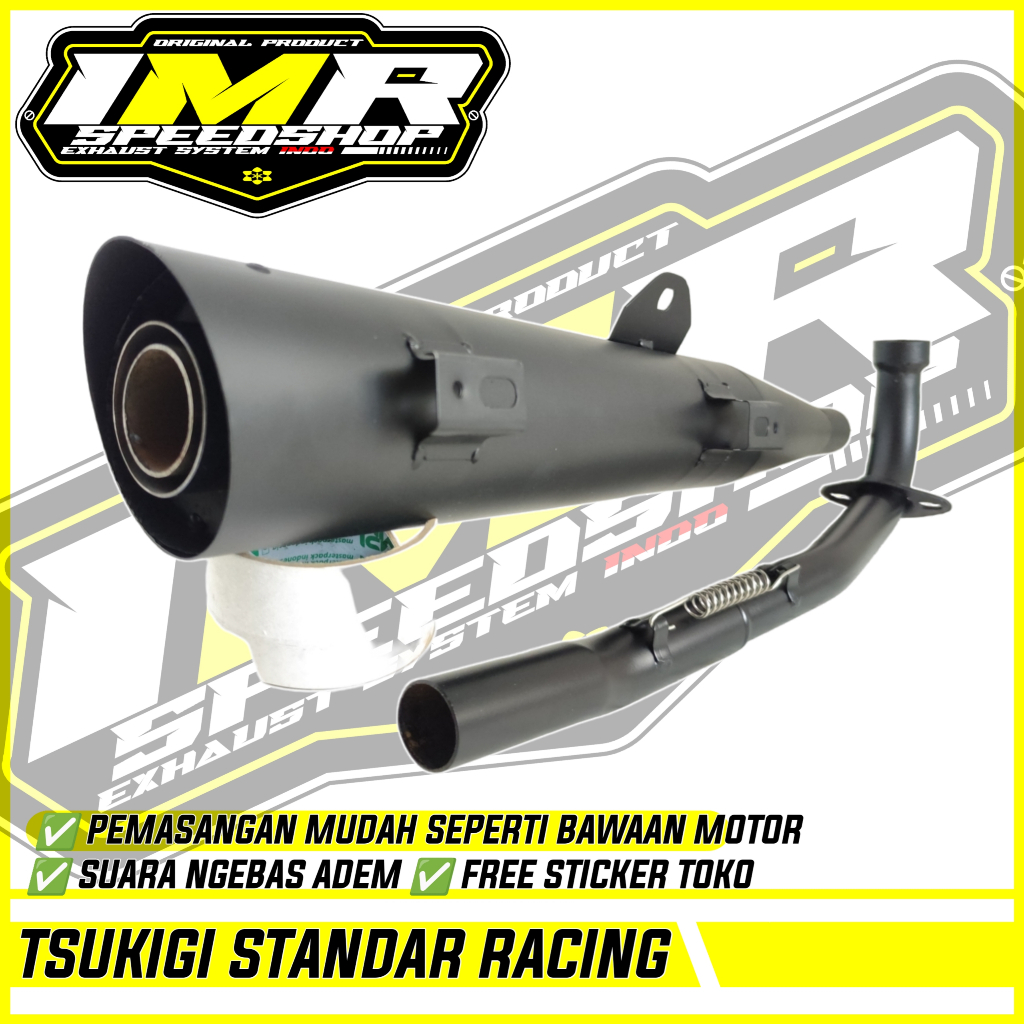 KNALPOT TSUKIGI STANDAR RACING KHARISMA KIRANA SUPRA FIT X 125 ABSOLUTE REVO Dll