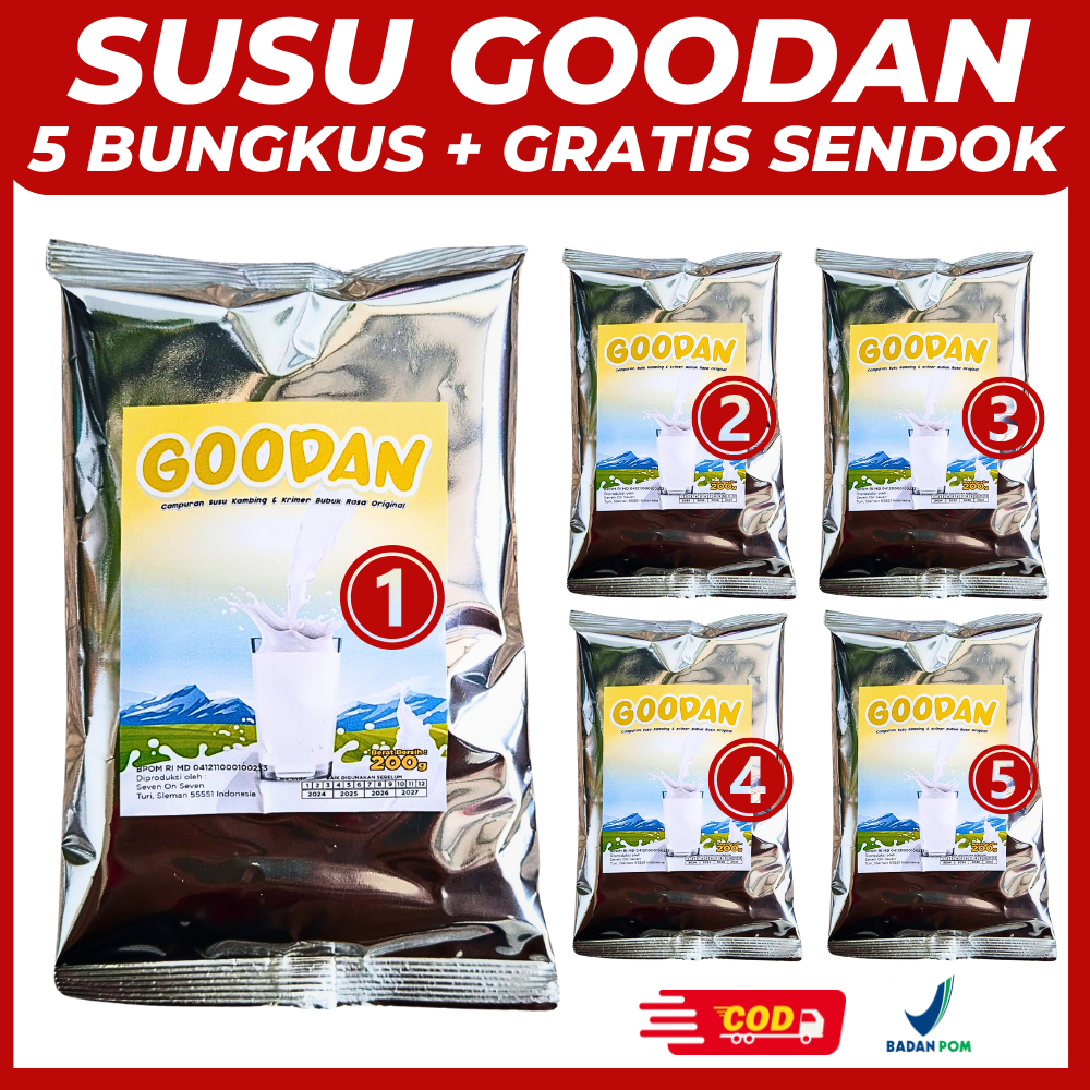 

Susu Kambing Etawa Bubuk GOODAN Full Cream Bubuk 1000g/1kg BPOM