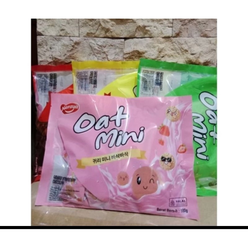 

Cemilan Snack Naraya Oat Mini Kemasan 180Gram