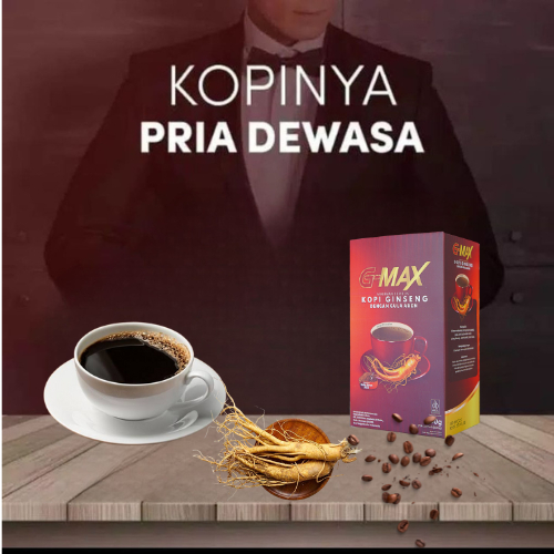 

KOPI STAMINA TAHAN LAMA GMAX KOPI GINGSENG GULA AREN BPOM