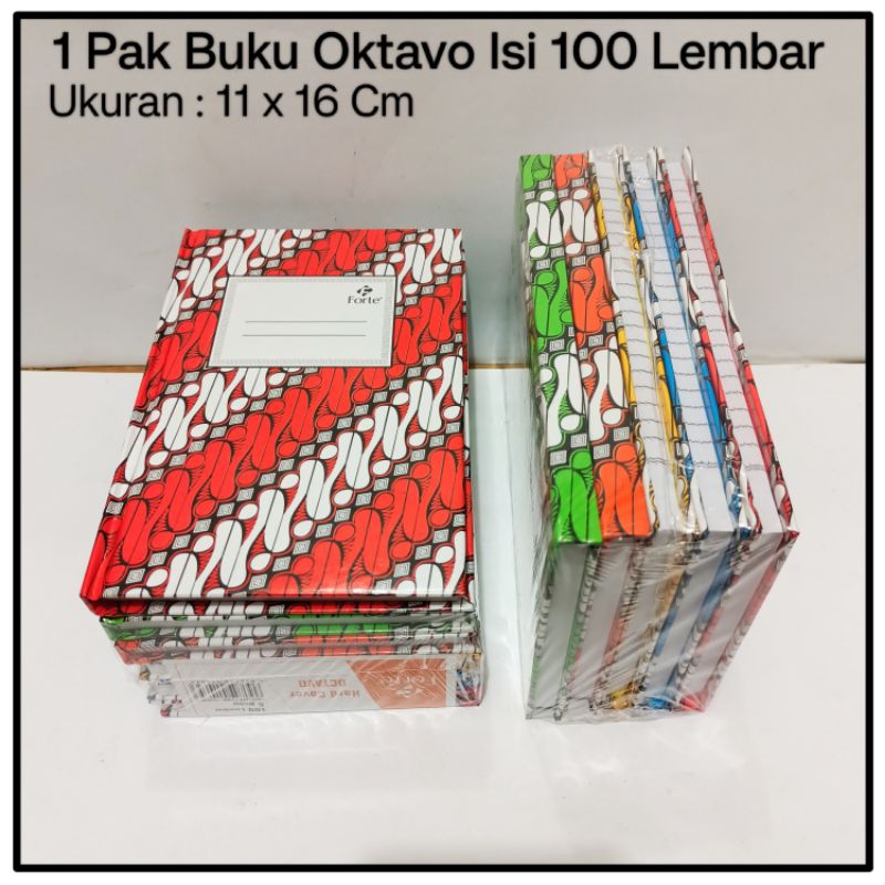 

1 Pak Buku Oktavo 100 Lembar Isi 5 Pcs FORTE